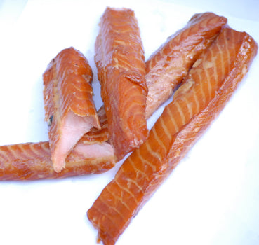 Alder-smoked candy salmon (priced per lb.)