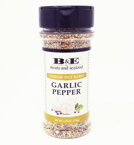 Garlic Pepper Blend Rub + Steak & Burger Spice Jar / Shipping